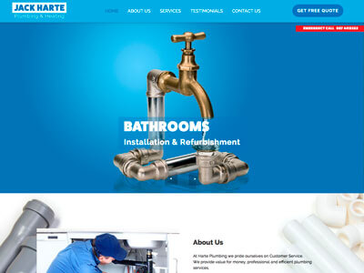 Harte Plumbing website